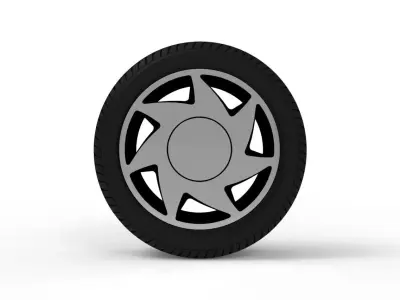 Sedan and Hatchback 90  Rims 517-319 3D model 3D model