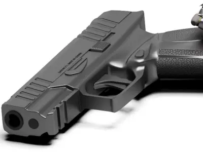 Gun glock2   3D model