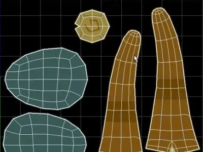 Stone age hammer 3D model