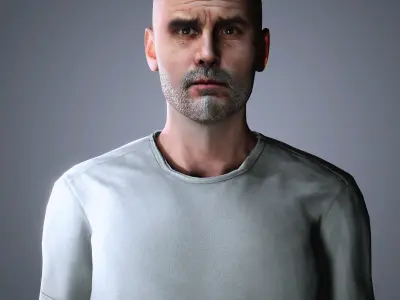 Pep Guardiola Character  Low-poly 3D model