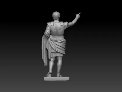 Augustus of Prima Porta - High-Poly Digital Sculpture 3D print model