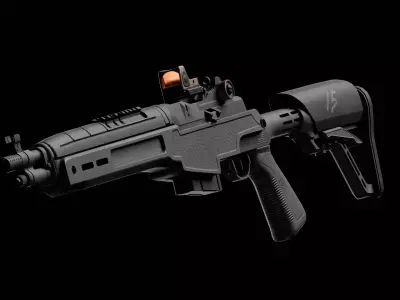 M1A SOCOM 16 CQB Low-poly 3D model