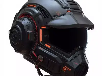 Cyber And Steampunk Helmets 3D Models Pack