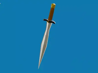 Medieval Low poly Sword Low-poly 3D model
