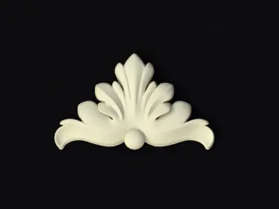 Central decor ornament for furniture Free 3D model 4