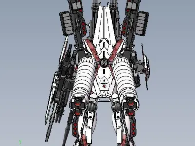 Unicorn Gundam FA Free 3D model