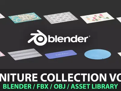 Furniture Collection Vol 97 Free low-poly 3D model