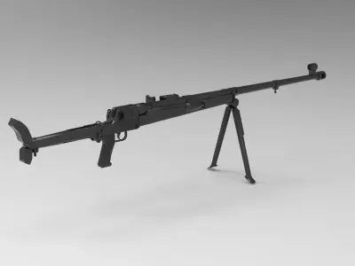 Panzerbucshe 39 anti-tank rifle  3D model