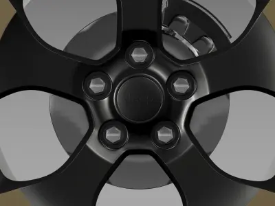 Jeep Wrangler Dragon Edition 2014 wheel 3D model