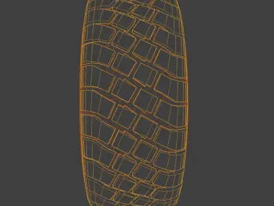 Tire 3D Model wheel Free low-poly 3D model
