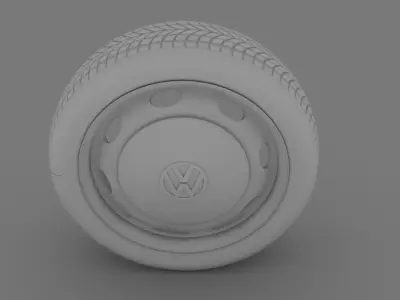 VW Beetle wheel 3D model by dragosburian