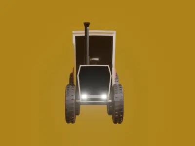 Massey Ferguson 398 Tractor Low-poly 3D model