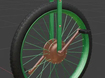 Off road Unicycle 3D model