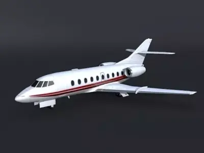 Dassault Falcon 30 business jet 3D model