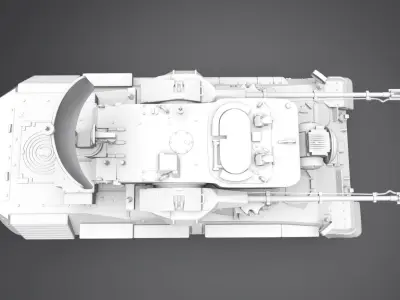 Flakpanzar Gepard Scale Model 3D print model