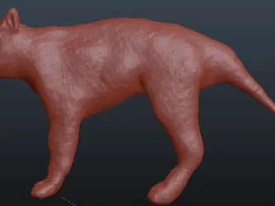 rat-wolf animal 3D model