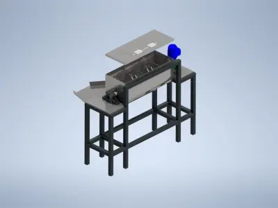 RIBBON MIXER MACHINE 3D model