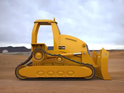 Bulldozer 3D model