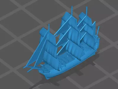 Sail Ship Free 3D print model