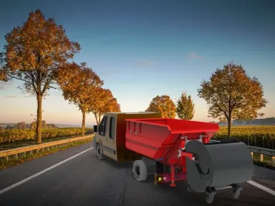 Garbage Truck  minipack 3D model