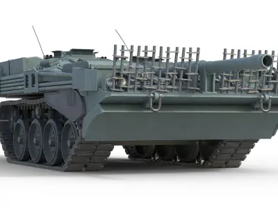 Stridsvagn 103 Main Battle Tank Low-poly 3D model
