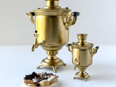 Samovar Vintage Fire Pot 3D print model