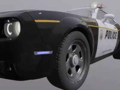 Police car 3D model