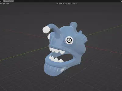 Custom3Dprint Minifigure Accessory - Ninjago Fish Helmets - 006 3D print model
