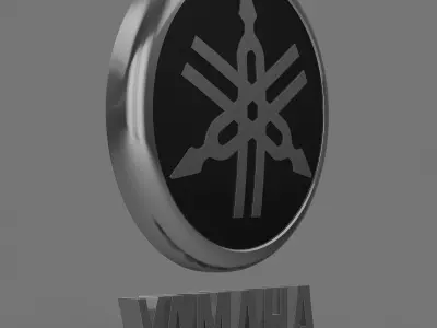 Yamaha Logo 3D model by 3dlogoman