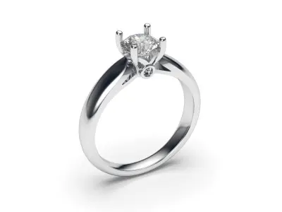 solitaire with ring sizes  8 part S98 3D print model