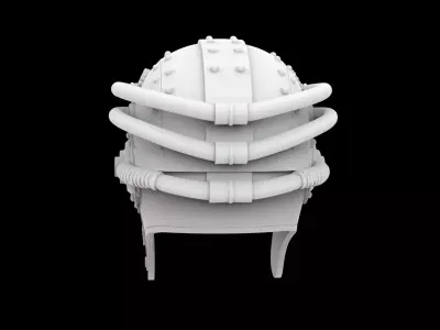 Steampunk Aviator Helmet 3D Print Model 3D print model purchase
