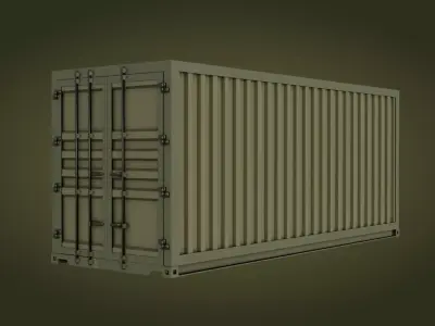 Container shipping Free low-poly 3D model purchase