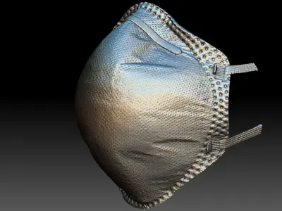 Construction Particulate Dust Mask 3D model