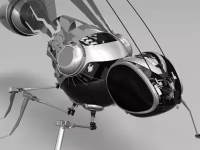 robotic bee Low-poly 3D model purchase