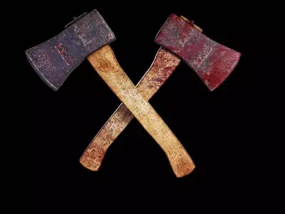 Old Axe v2 Low-poly 3D model