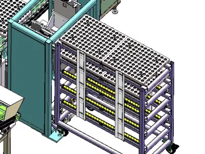 Double hoppipe joint casting plate feeding Free 3D model