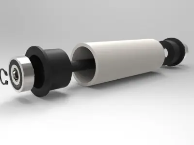 Conveyor Roller Free 3D model