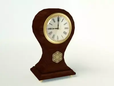 Antique Clock Low-poly 3D model