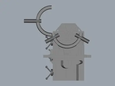 Horizontal Lathe Machine 12m 3D model