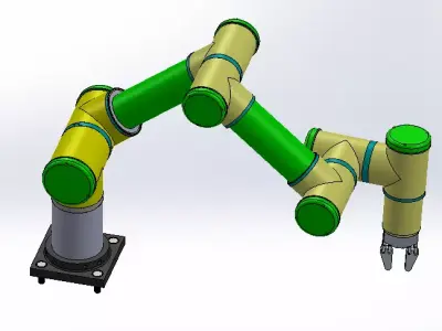 Robotic arm 6 DOF 3D model