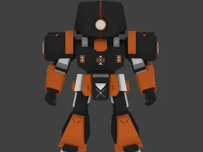 Super Mecha 21 - Onzee of Code Name ON33Z Low-poly 3D model