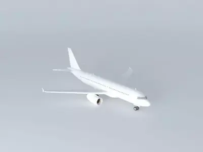 a320 airplane Free 3D model