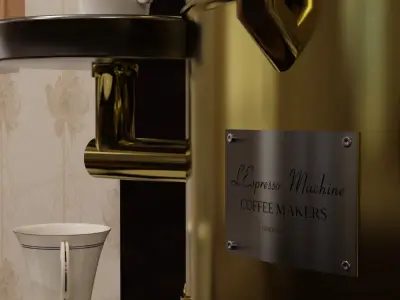 Espresso Machine - Blue Angel 3D model