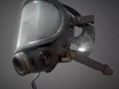 Gaz Mask  Low-poly 3D model