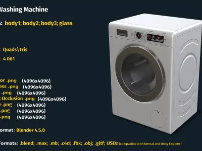  Modern Washing Machine 