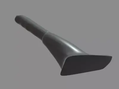Car Hand Brake 02 Low-poly 3D model