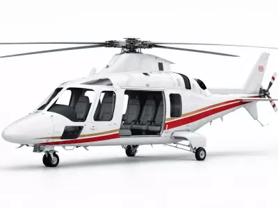 AgustaWestland AW109 Helicopter Twin Engine Air Vehicle 3D model