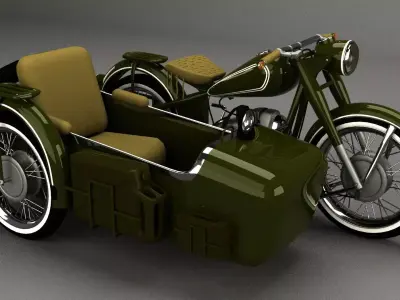 basket motorcycle 3D model