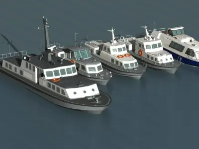 JMSDF 5Traffic boat 3D model