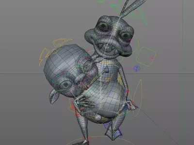 Sheep Rig and Dinosaur Rig 3D model